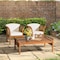 Alaterre Furniture Stamford Eucalyptus Wood Outdoor Conversation Set with 2 Chairs and Coffee Table, Set of 3 ANSF0113EBO - alternate 5